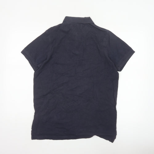 Tommy Hilfiger Men's Navy Blue Slim Fit Polo Shirt M