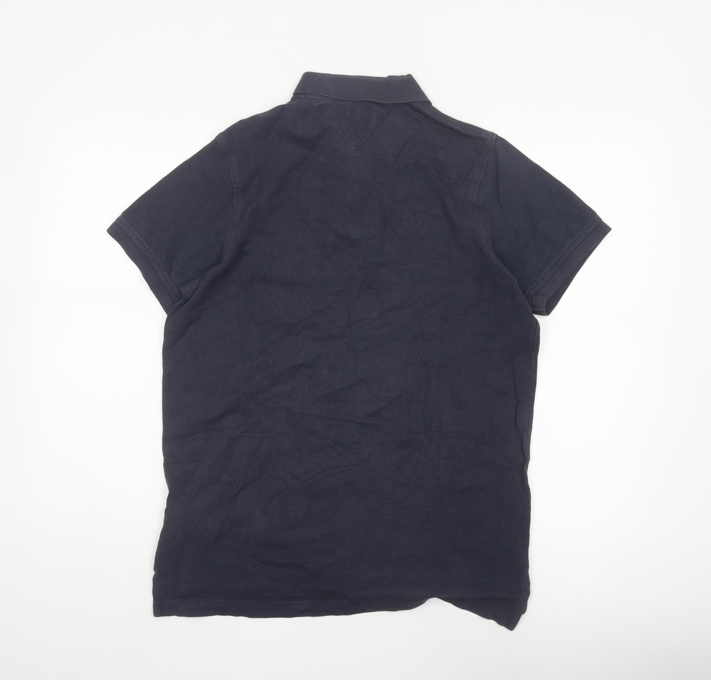 Tommy Hilfiger Men's Navy Blue Slim Fit Polo Shirt M
