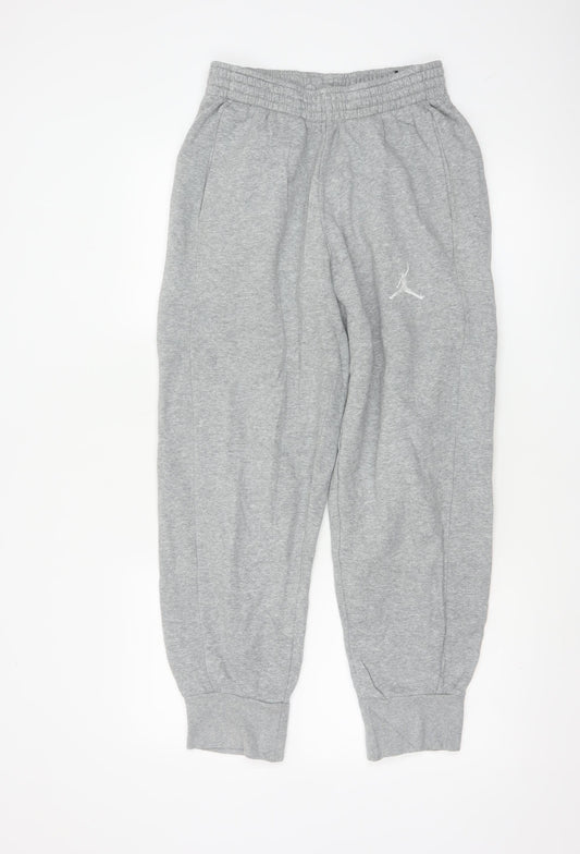 Jordan Mens Grey Jogger Sweatpants Small Regular Fit