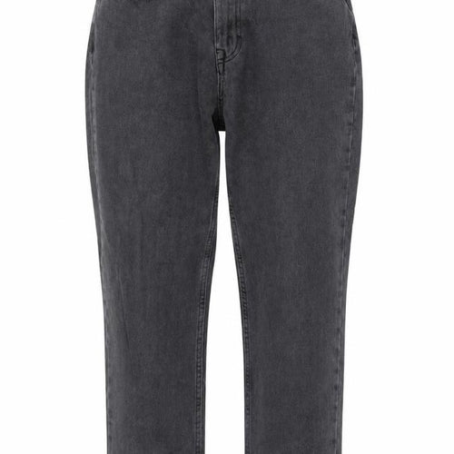 Pull&Bear Women Grey Mom Jeans Size 10 High Rise Cotton Denim