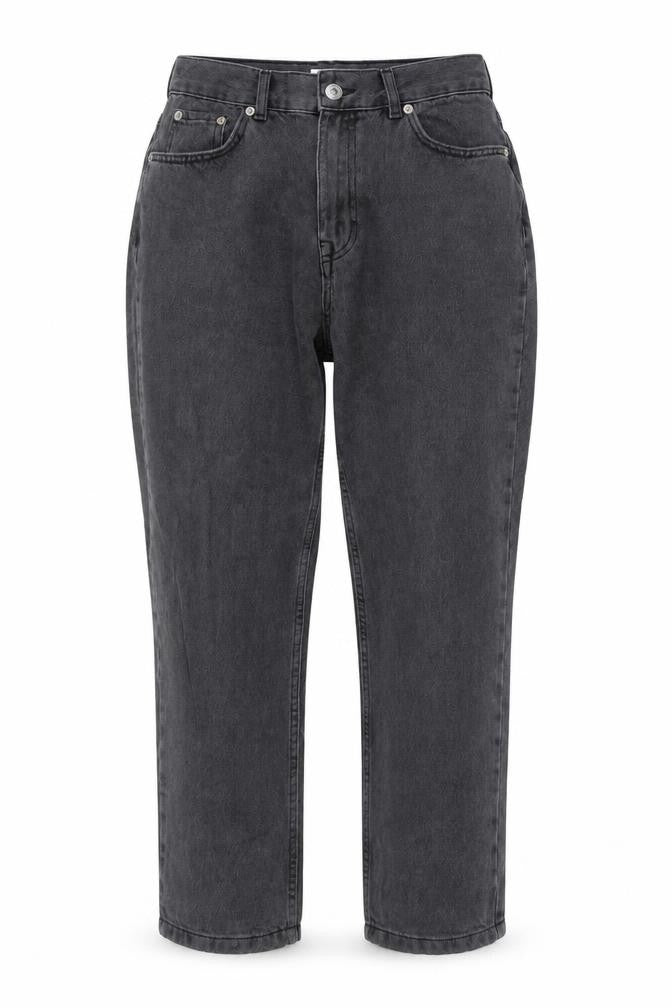 Pull&Bear Women Grey Mom Jeans Size 10 High Rise Cotton Denim