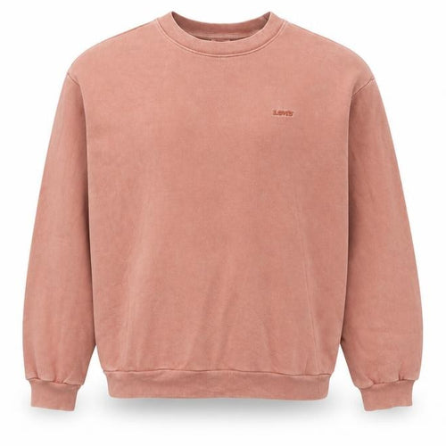 Levi's Men's Pink Crew Neck Cotton Sweatshirt XS Classic Style