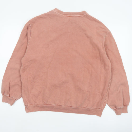 Levi's Men's Pink Crew Neck Cotton Sweatshirt XS Classic Style