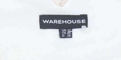 Warehouse Women’s Ivory Lace Chino Shorts Size 12