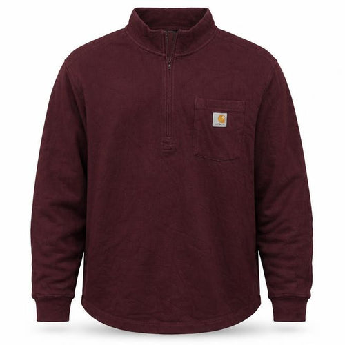 Carhartt Men's Red XL Relaxed Fit 1/4 Zip Sweatshirt