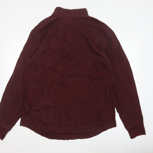 Carhartt Men's Red XL Relaxed Fit 1/4 Zip Sweatshirt