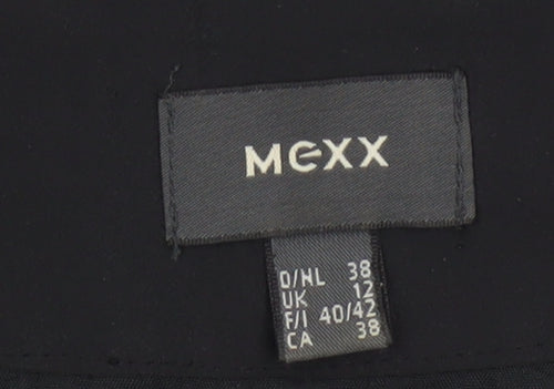 Mexx Women's Black Size 12 Beaded Sheath Knee Length Dress