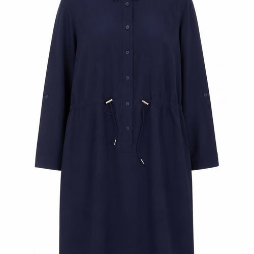French Connection Women’s Navy Blue Collared Shirt Dress Size 6