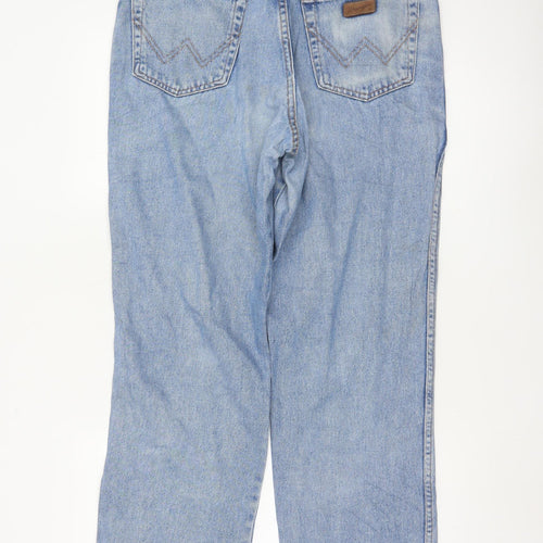 Wrangler Men's Blue 34W 32L Straight Leg Denim Jeans