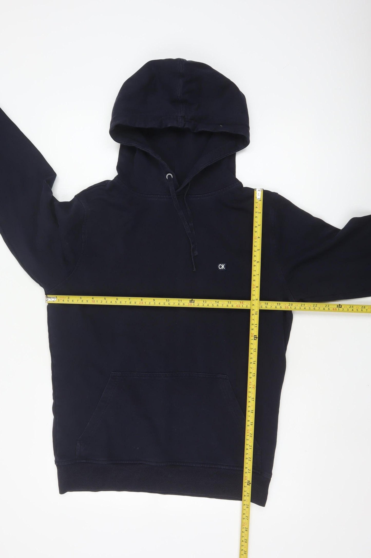 Calvin Klein Jeans Men's Black Pullover Hoodie Size S