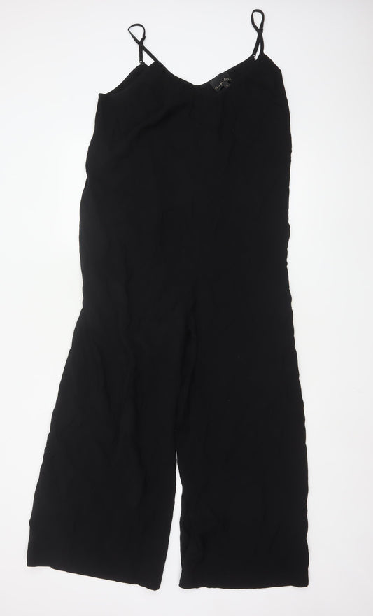 Phase Eight Women's Black Wide-Leg Sleeveless Jumpsuit UK 10