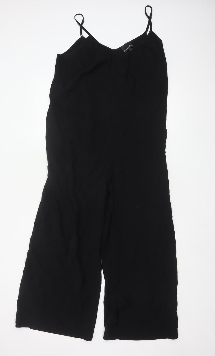 Phase Eight Women's Black Wide-Leg Sleeveless Jumpsuit UK 10