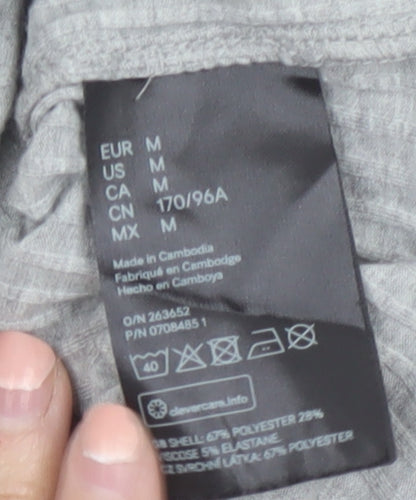 H&M Mama Grey Maternity Midi Tank Dress Size 12 Sleeveless Stretch