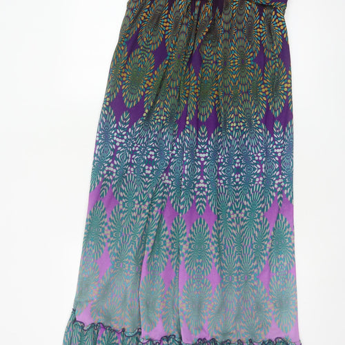 Wallis Women's Multicoloured Size 12 Maxi Dress Sleeveless Bohemian Long