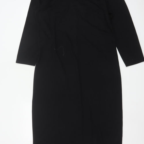 Gap Women’s Black XL Bodycon Knit Knee Length Dress