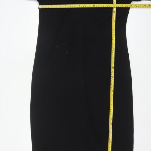 Gap Women’s Black XL Bodycon Knit Knee Length Dress