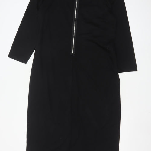 Gap Women’s Black XL Bodycon Knit Knee Length Dress