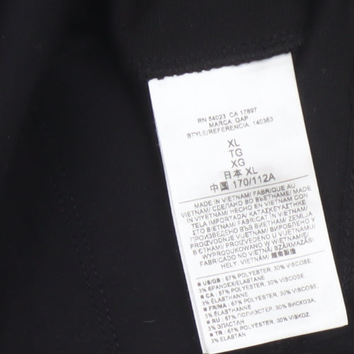 Gap Women’s Black XL Bodycon Knit Knee Length Dress