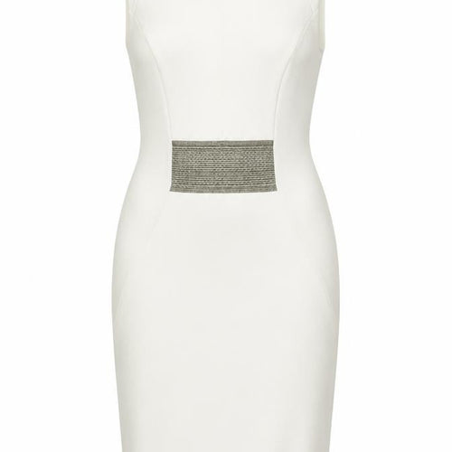 Miss Selfridge Women’s White Petite Bodycon Dress Size 10