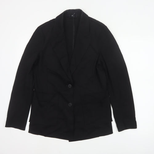United Colors of Benetton Women Black UK 12 Classic Blazer Jacket
