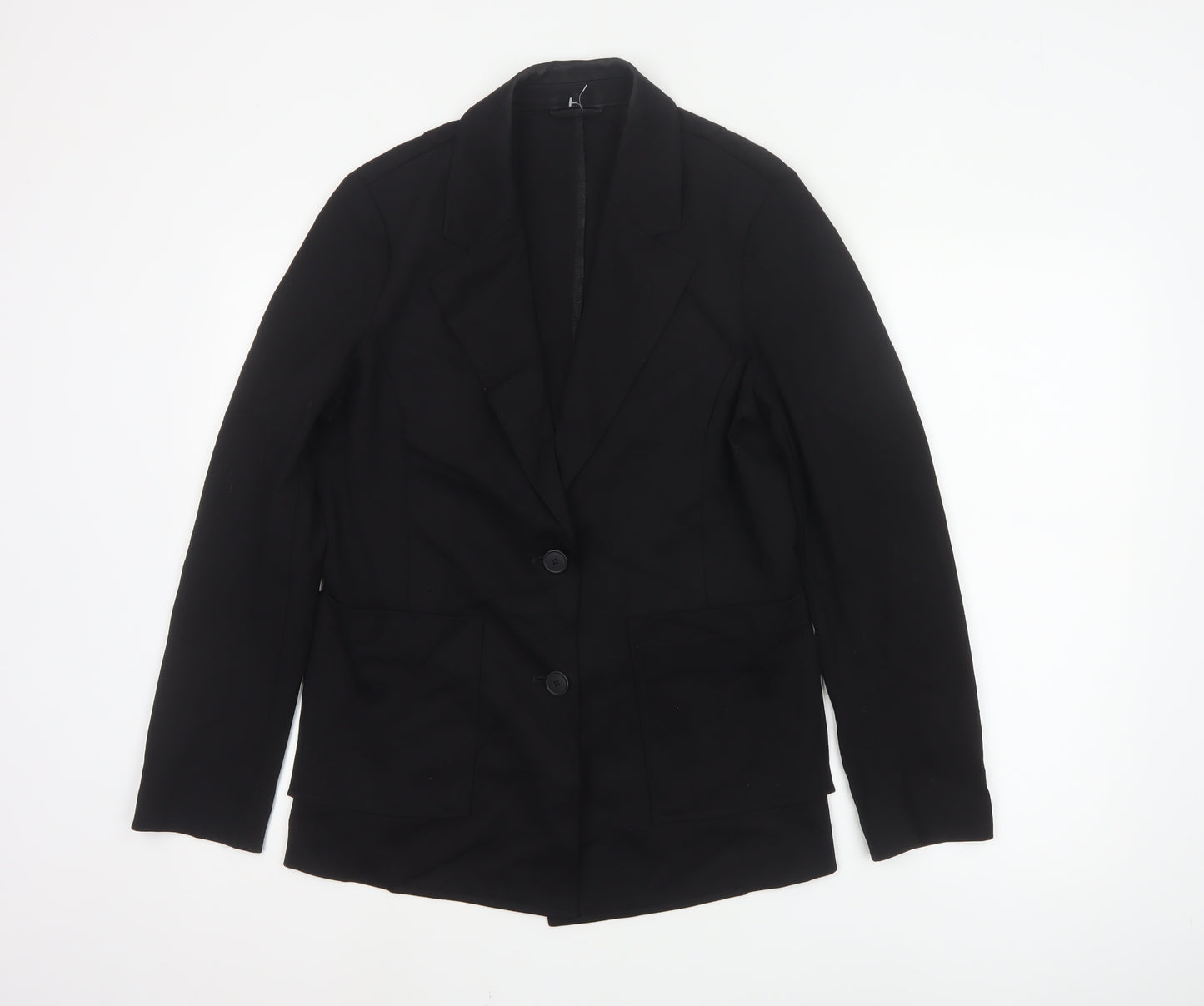 United Colors of Benetton Women Black UK 12 Classic Blazer Jacket