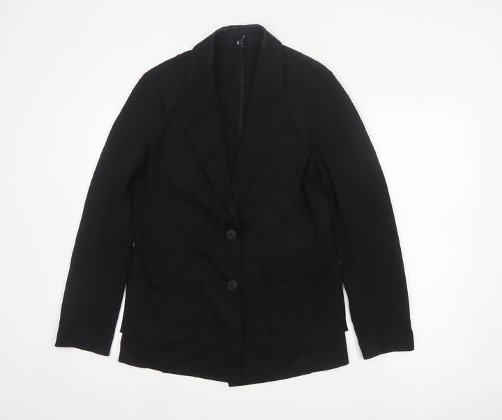 United Colors of Benetton Women Black UK 12 Classic Blazer Jacket