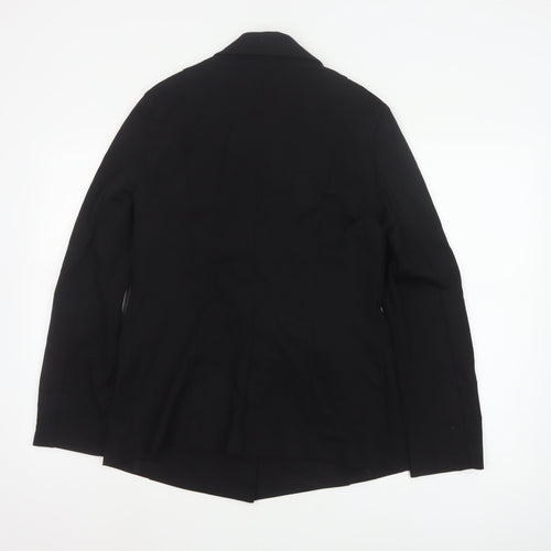 United Colors of Benetton Women Black UK 12 Classic Blazer Jacket