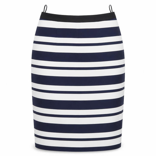 Clements Ribeiro Women’s Blue Striped Pencil Skirt Size 14