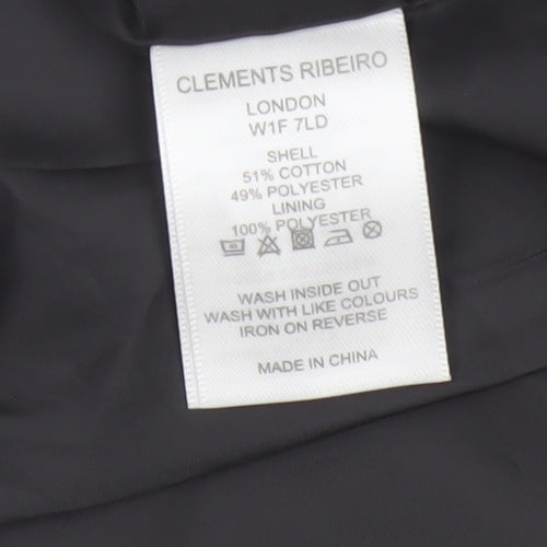 Clements Ribeiro Women’s Blue Striped Pencil Skirt Size 14