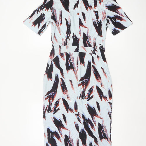 Paul Smith Women’s Multicoloured Sheath Dress Size 14 Knee Length