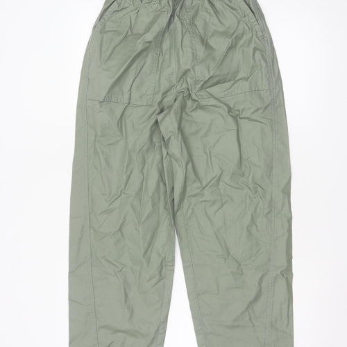 Marks and Spencer Women Green Size 6 Cargo Cotton Trousers