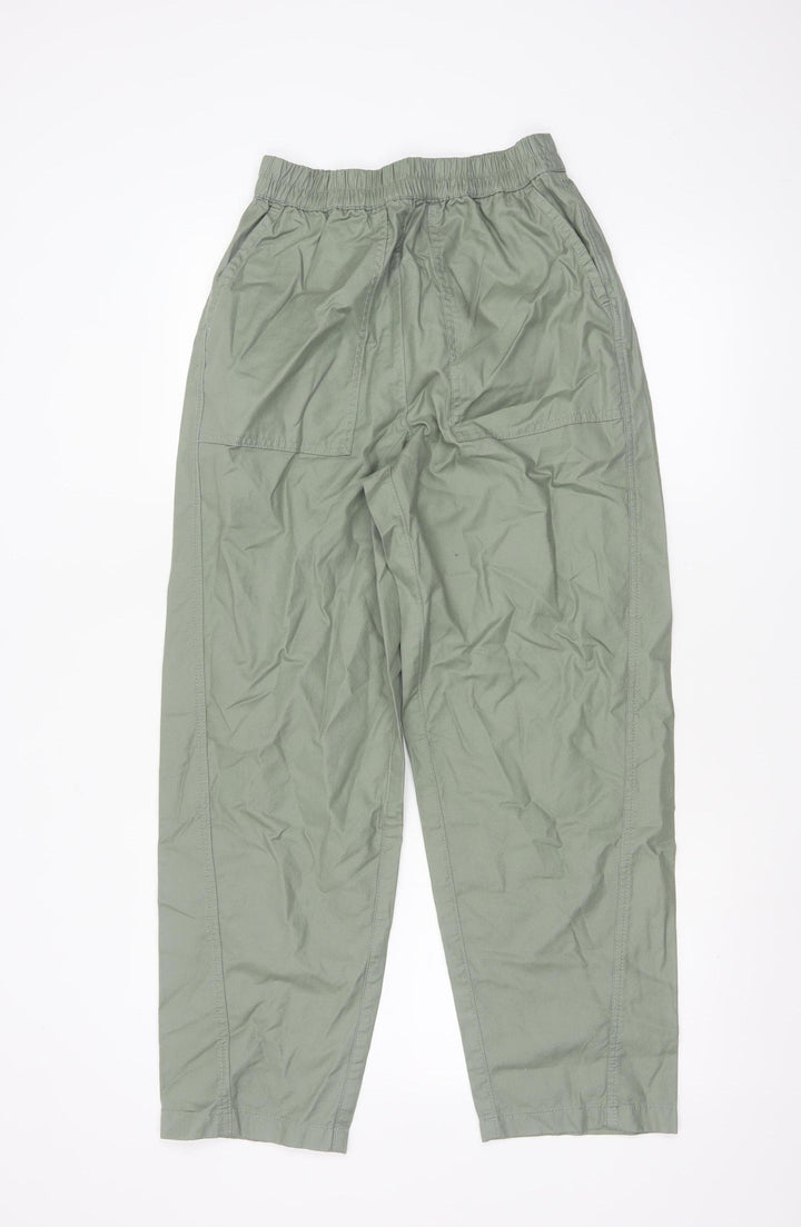 Marks and Spencer Women Green Size 6 Cargo Cotton Trousers