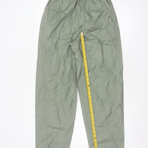 Marks and Spencer Women Green Size 6 Cargo Cotton Trousers