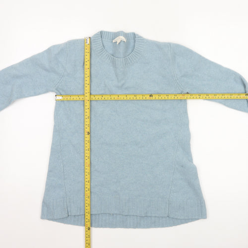 Seasalt Cornwall Women's Blue Wool Crew Neck Jumper Size 8