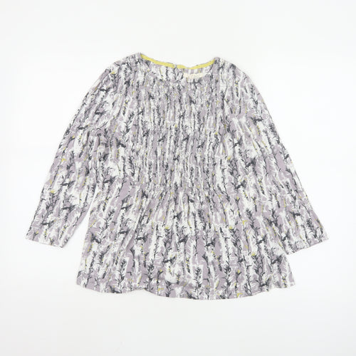 White Stuff Womens Multicoloured Floral Tunic Blouse UK 12 Modal Cotton