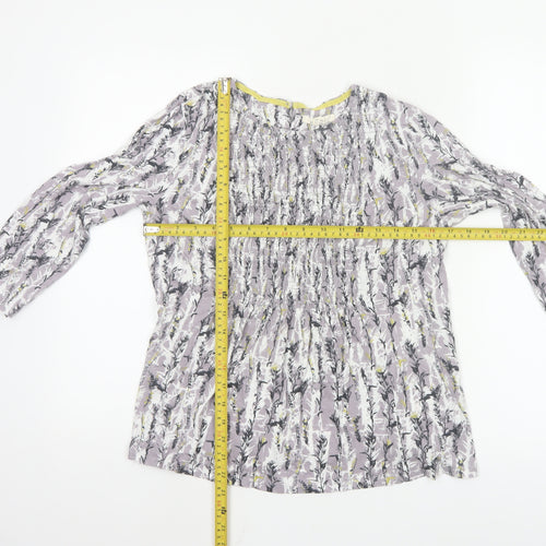 White Stuff Womens Multicoloured Floral Tunic Blouse UK 12 Modal Cotton