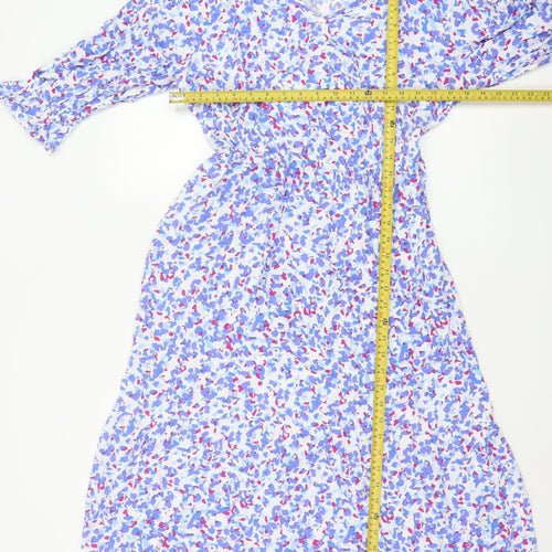 Ruth Langsford Women’s Multicoloured Floral Midi A-Line Dress UK 12P
