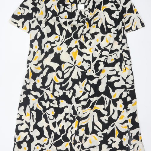 Marks and Spencer Women’s Multicoloured Cotton Off Shoulder Shift Dress Size 12