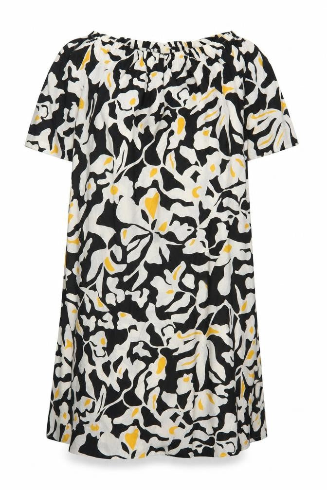 Marks and Spencer Women’s Multicoloured Cotton Off Shoulder Shift Dress Size 12