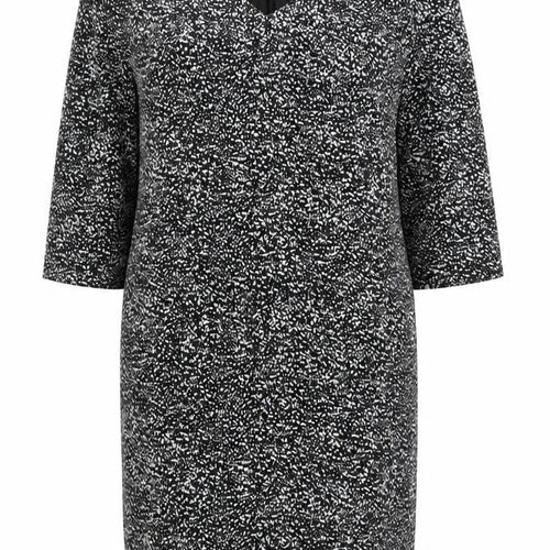 Planet Women’s Black Geometric Sheath Dress Size 16 Workwear