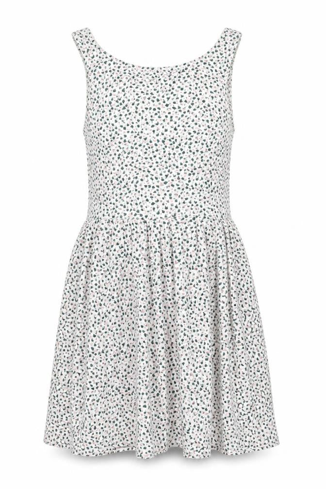 Jack Wills Women's White Floral Cotton Skater Dress Size 8