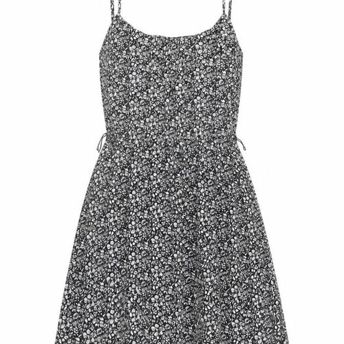 Jack Wills Women’s Black Floral A-Line Cotton Summer Dress UK 10