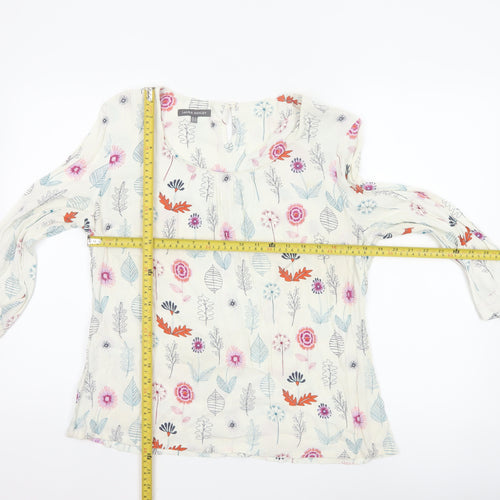 Laura Ashley Womens Multicoloured Floral Tunic Blouse Size 16