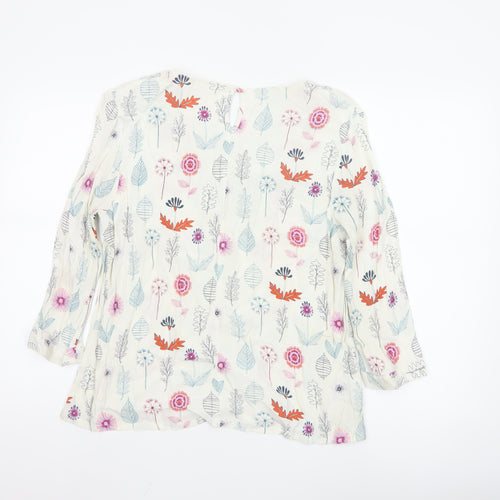 Laura Ashley Womens Multicoloured Floral Tunic Blouse Size 16