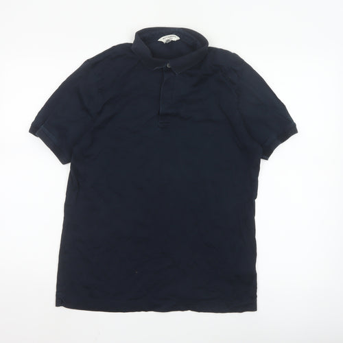 Marks and Spencer Autograph Men's Blue M Supima Cotton Polo Shirt