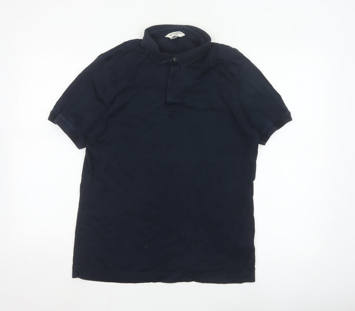 Marks and Spencer Autograph Men's Blue M Supima Cotton Polo Shirt