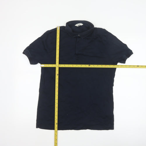 Marks and Spencer Autograph Men's Blue M Supima Cotton Polo Shirt