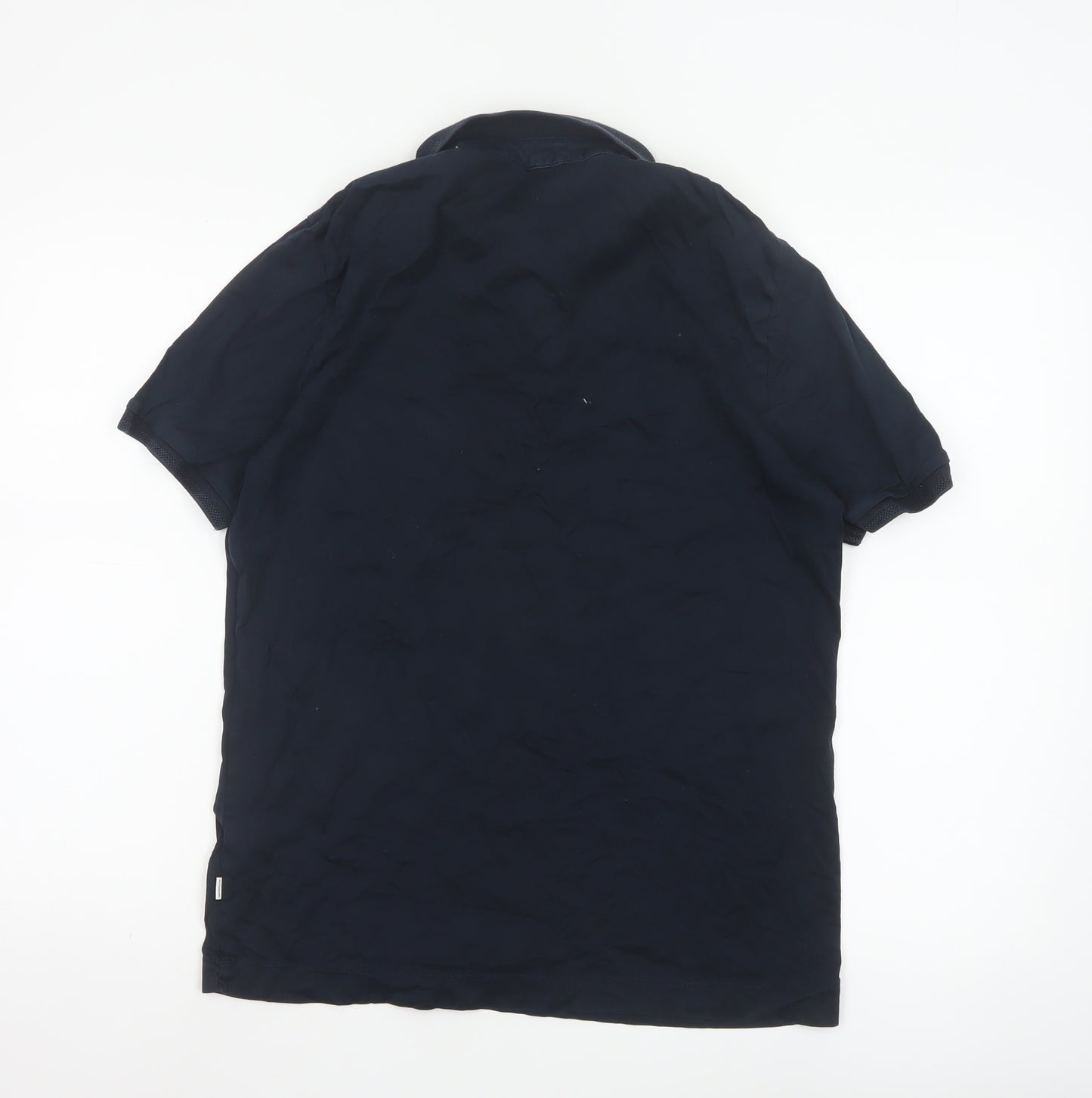 Marks and Spencer Autograph Men's Blue M Supima Cotton Polo Shirt
