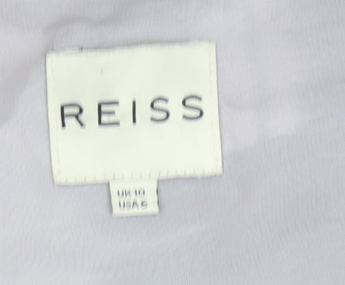 Reiss Women's Multicoloured Viscose Sheath Dress Size 10