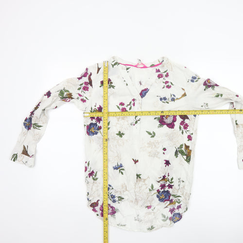 Joules Women’s Multicoloured Floral Viscose Tunic Blouse UK 8
